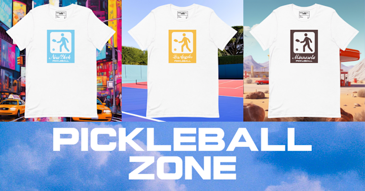 Cover image for Pickleball Zone Merch Design