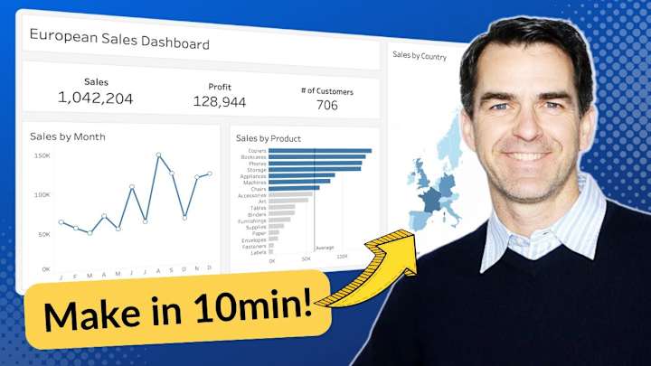 Cover image for Make an AWESOME Tableau Dashboard in Only 10 Minutes - YouTube