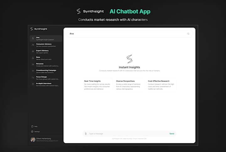 Cover image for AI Chatbot App | UX UI Design | Design System