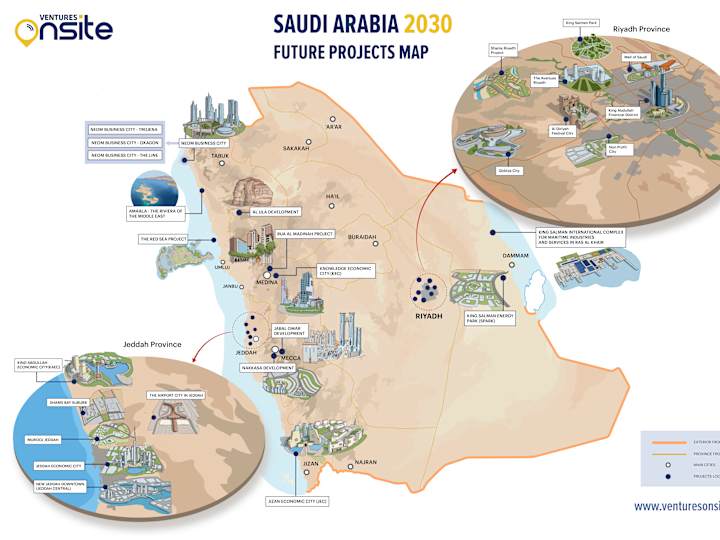 Cover image for Infographic on technology projects in Saudi Arabia