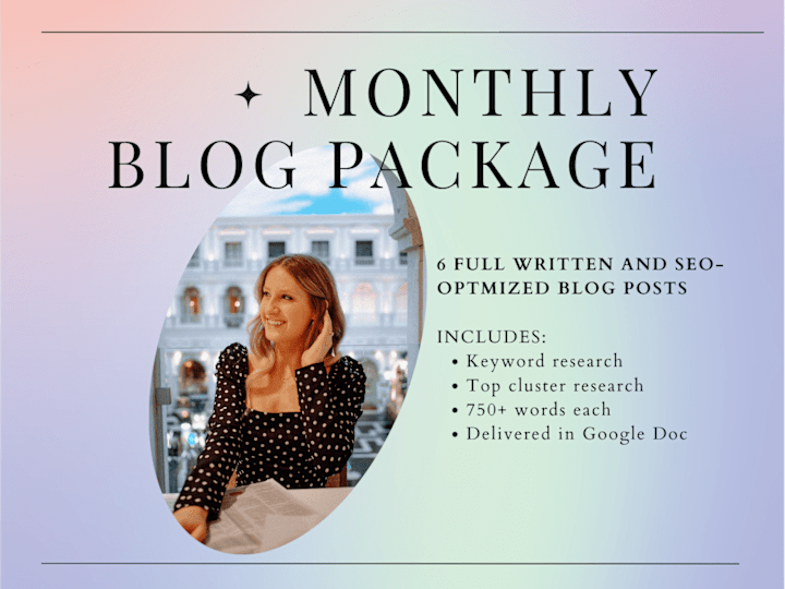 Cover image for Monthly SEO-Optimized Blog Posts