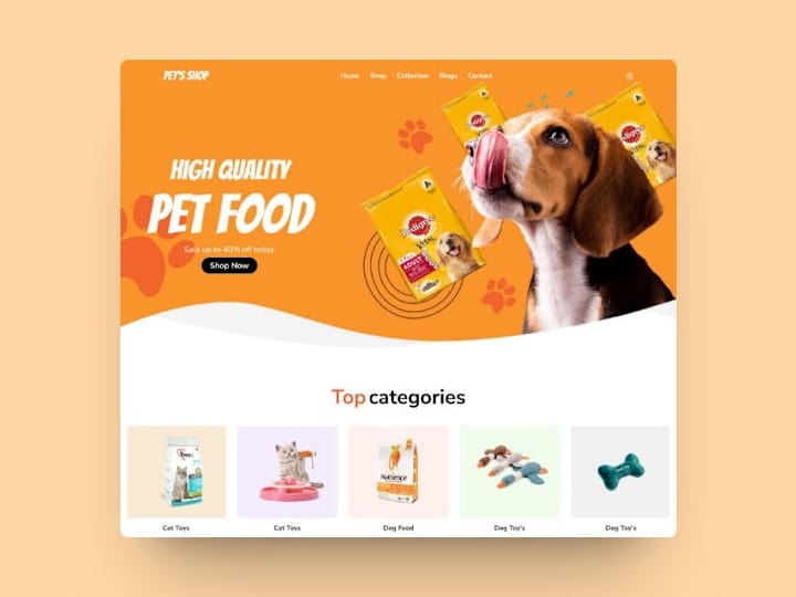 Cover image for Pet's Shop E-commerce 