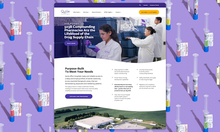 Cover image for Brand Refresh • Redefining Quality in 503B Compounding