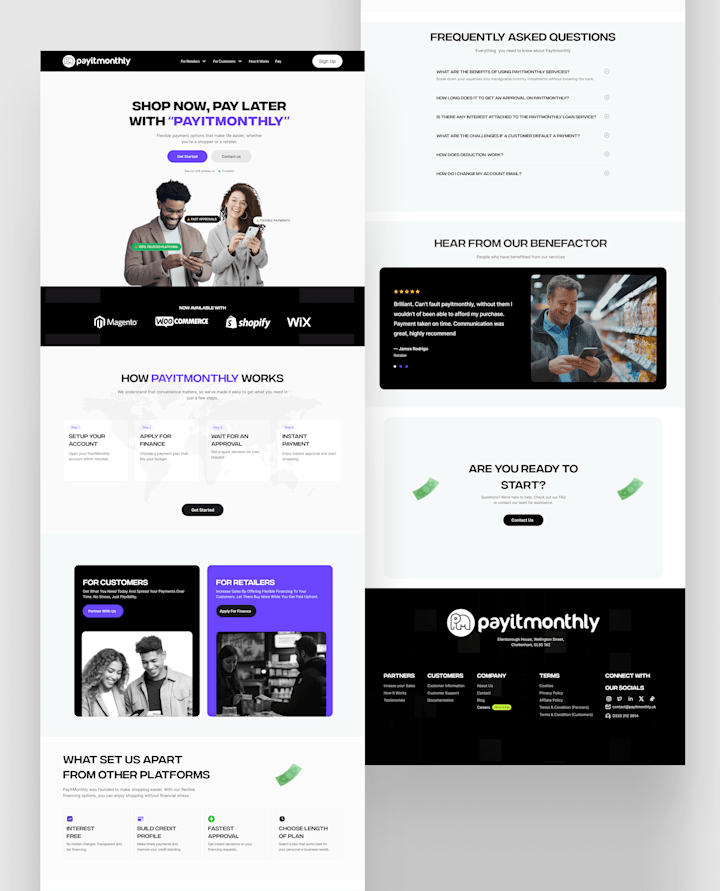Cover image for Payitmonthly Website Redeisn