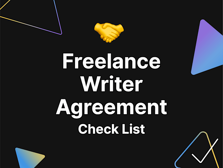 Cover image for Use This Checklist Before Sending a Freelance Writer Agreement