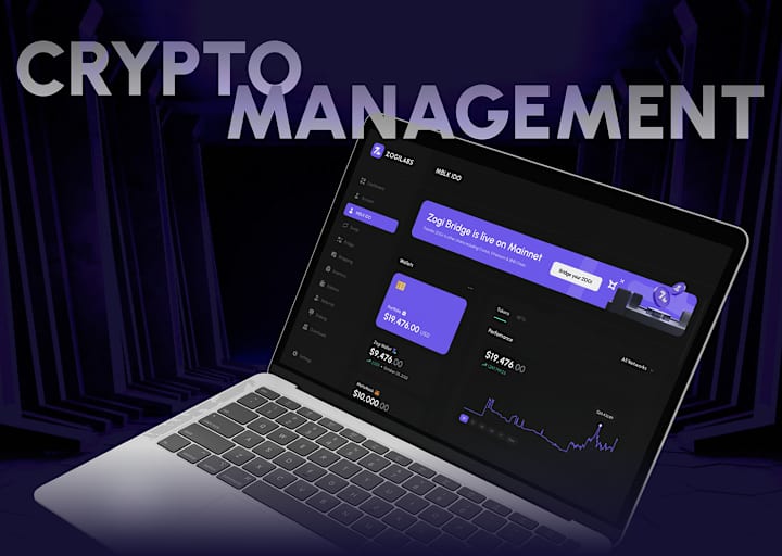 Cover image for Crypto Management App - Dashboard, Staking, Wallet :: Behance