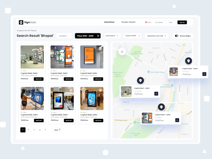 Cover image for Search Screen Map View Ui