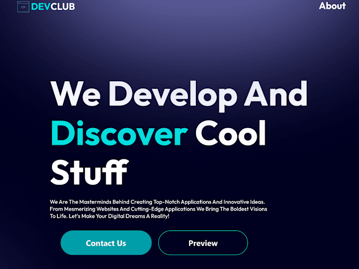 Cover image for DevClub Website
