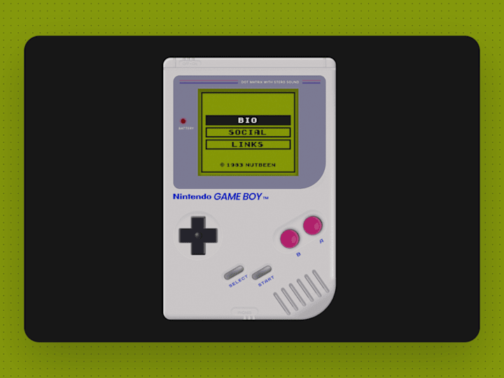 Cover image for Gameboy – Framer Concept Interactive Micro Website