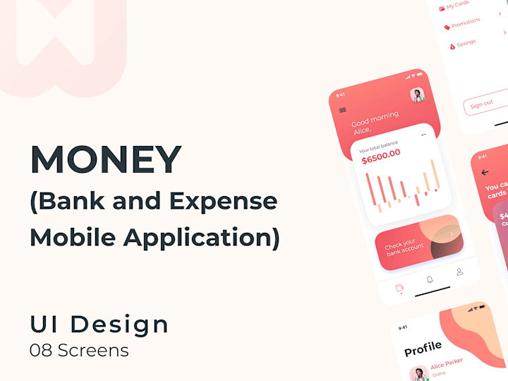 Cover image for Money Mobile Application UI Design