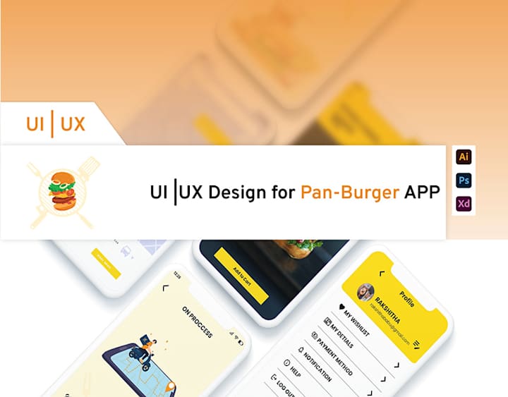 Cover image for Burger App on Behance