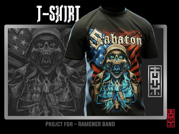 Cover image for T Shirt for Sabaton Band