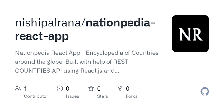 Cover image for nishipalrana/nationpedia-react-app