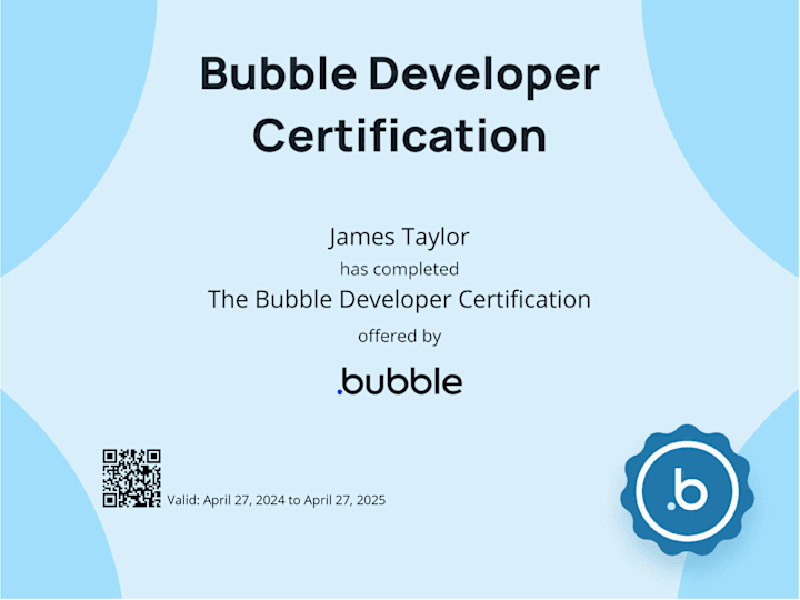 Cover image for Senior Developer at Gold Tier Bubble agency