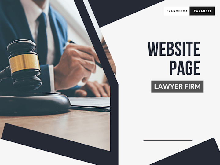 Cover image for Law Firm - Website Page