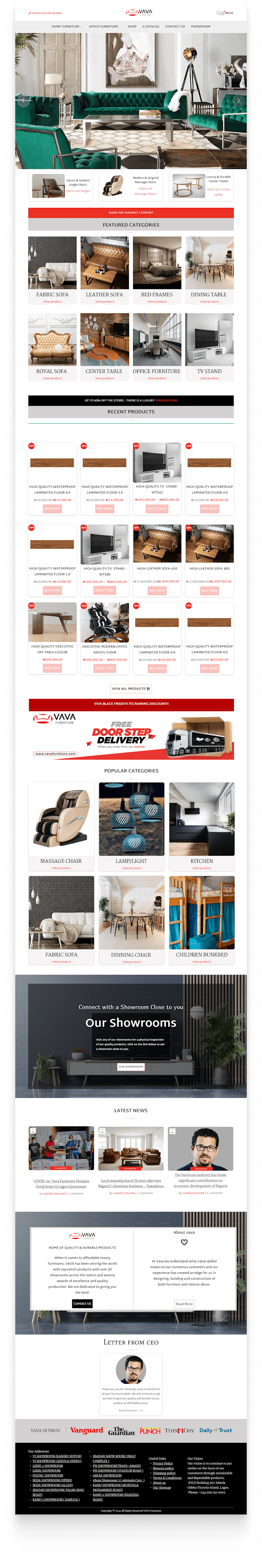 Cover image for redesign of vava furnitures