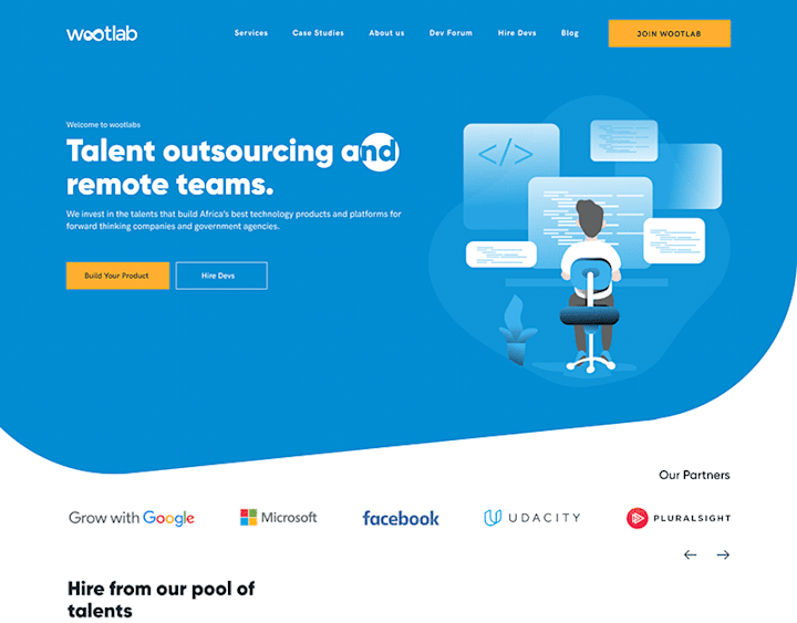 Cover image for Wootlab Talent recruitment Websit UX design