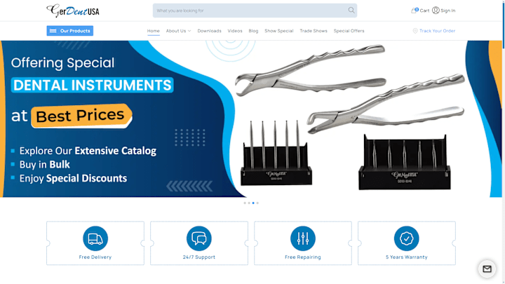 Cover image for GerdentUSA - Marketplace for Dentistry Tools