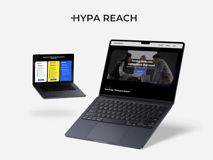 Cover image for Hypa Reach: Landing Page Design