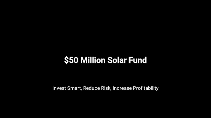 Cover image for Pitch Deck for $50M Solar Fund