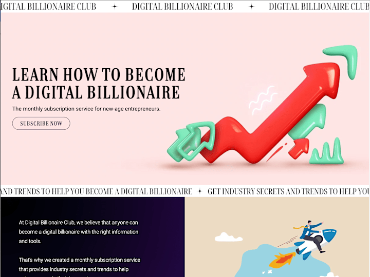 Cover image for Digital Billionaire Club | Exclusive Monthly Secrets On Becomin…