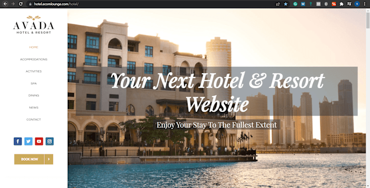 Cover image for Hotel booking website