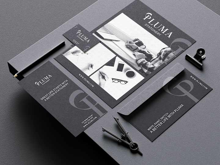 Cover image for Brand Identity: PLUMA Stationery