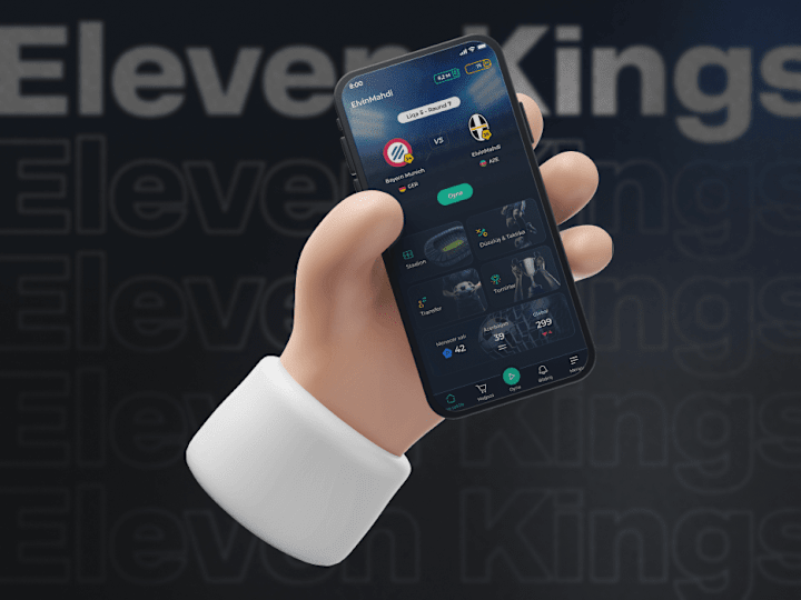 Cover image for Football Manager app / Eleven Kings