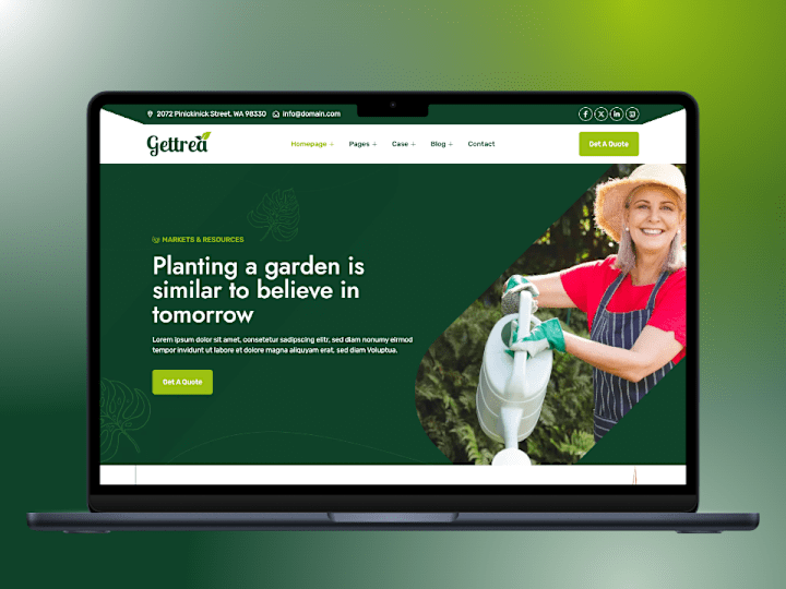Cover image for Gardening/Landscaping Website | Gohighlevel | Figma