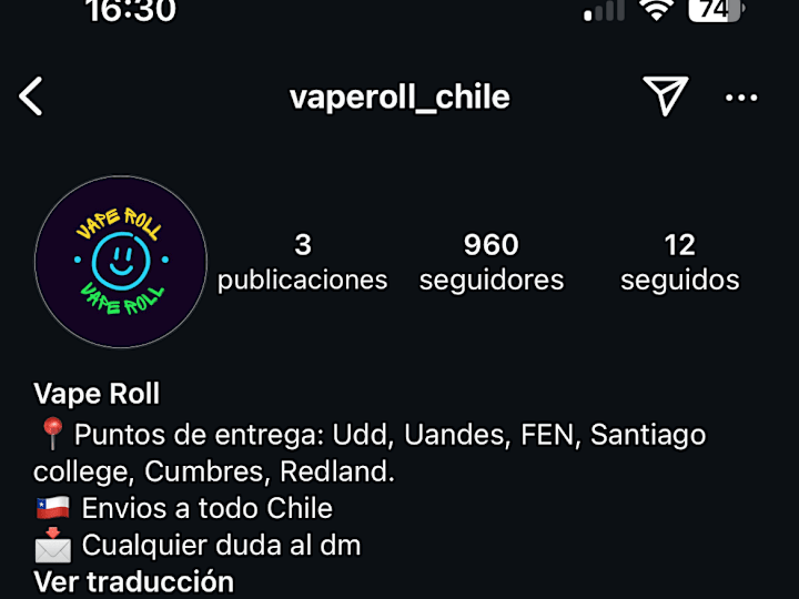 Cover image for Vape Roll_Chile E-commerce Launch