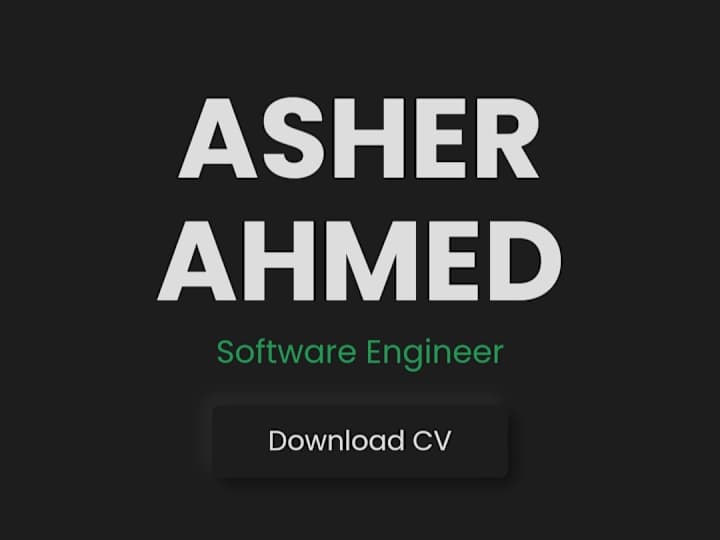 Cover image for Asher Ahmed