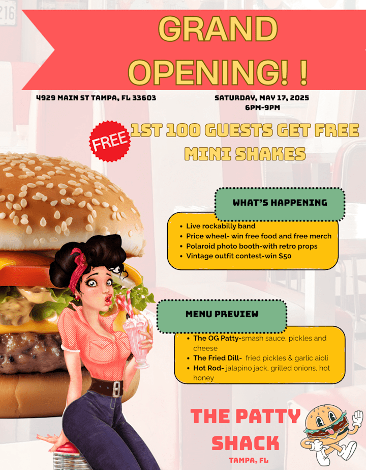 Cover image for Grand Opening Flyer