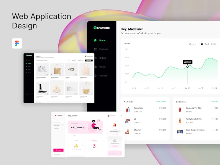 Cover image for Web Application(Dashboard) Design