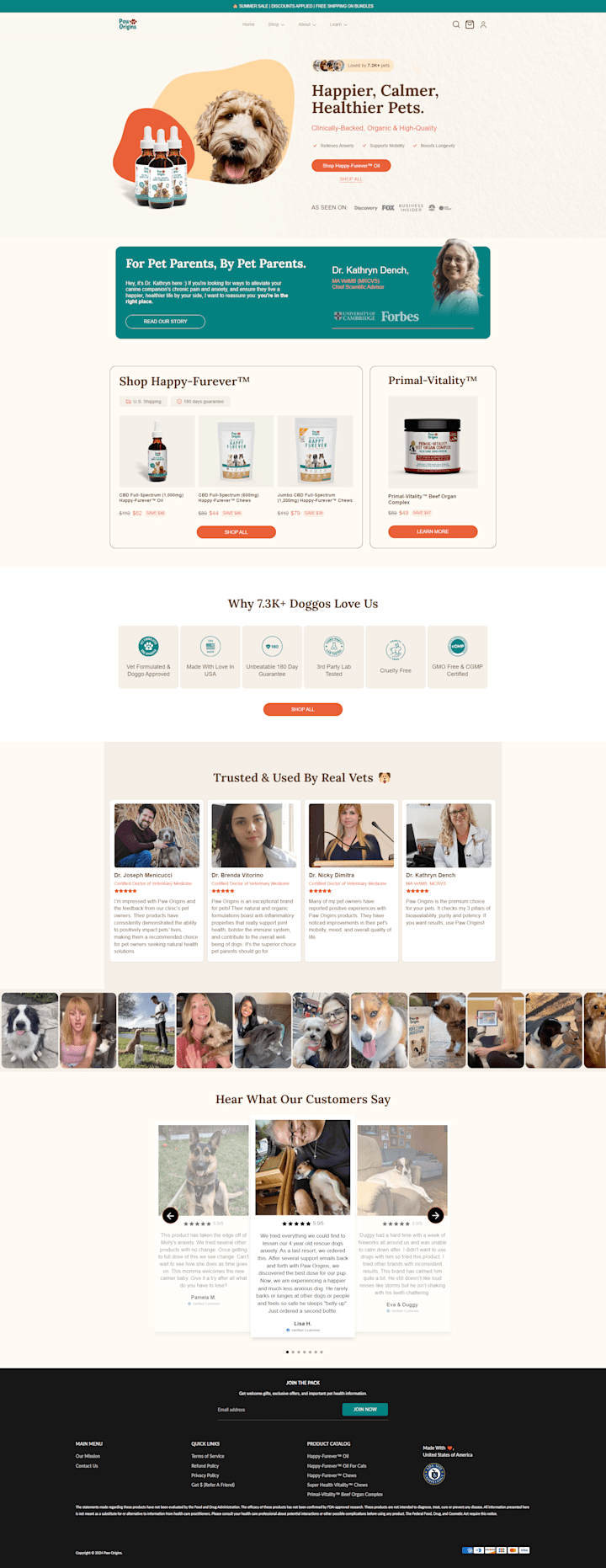 Cover image for Paw Origins | Complete Website Redesign & Development With Replo