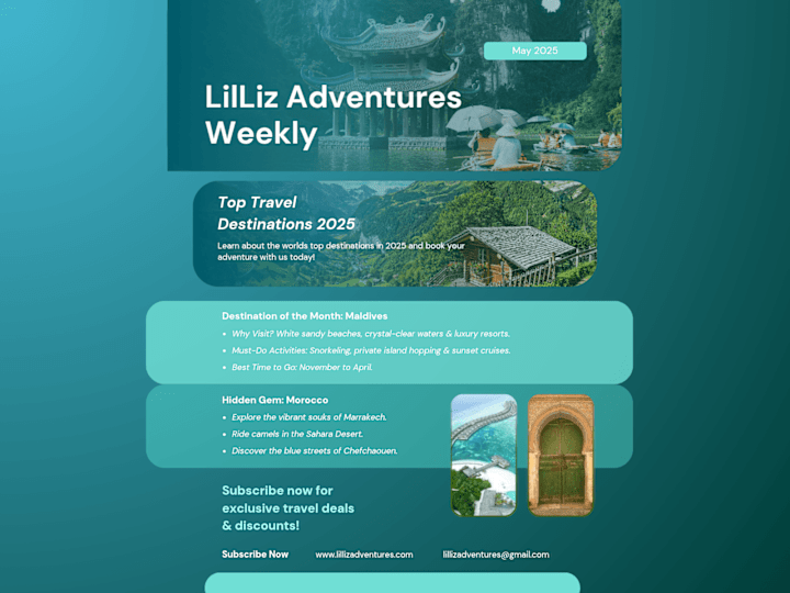 Cover image for LilLiz Adventures Weekly Newsletter