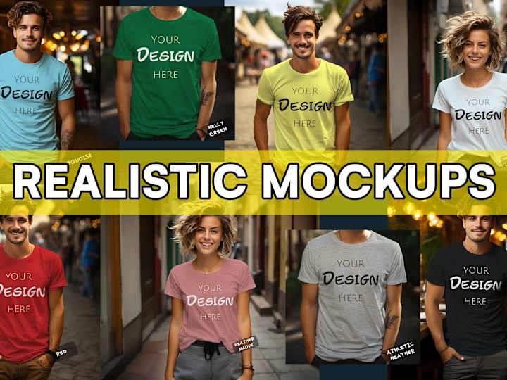 Cover image for Realistic Apparel Mockups with Your Logo and Designs on T-Shirts