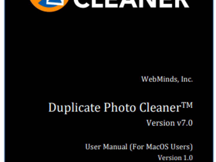 Cover image for Duplicate File Cleaner(TM) User Manual (For macOS Users)