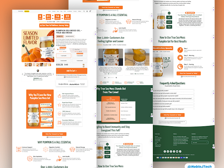 Cover image for Pumpkin Gel Superfood Product page