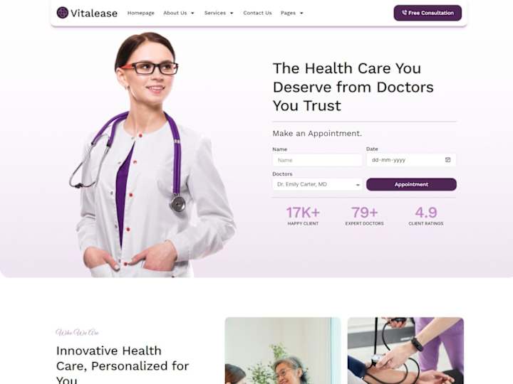 Cover image for Hospital Website (WordPress)