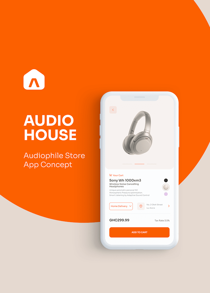 Cover image for AUDIO HOUSE (Audiophile Store App Concept) :: Behance