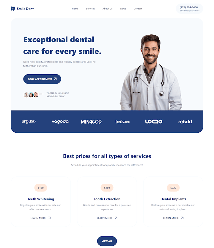 Cover image for Smile Dent Website Development