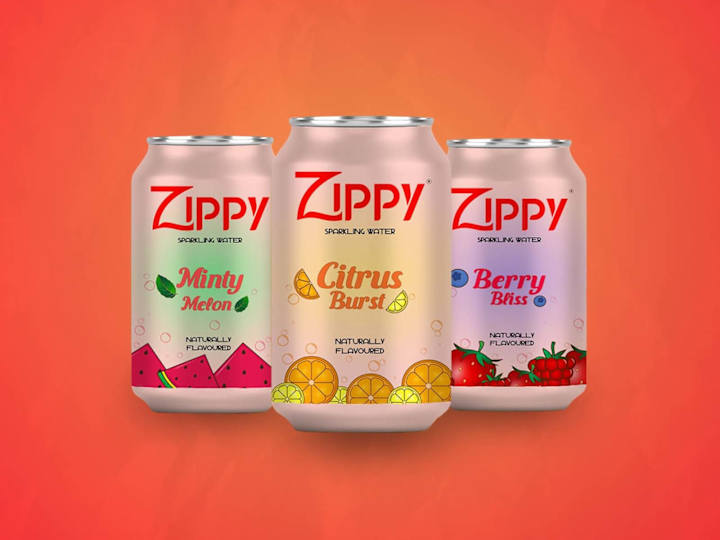 Cover image for Zippy Sparkling water Brand Identity