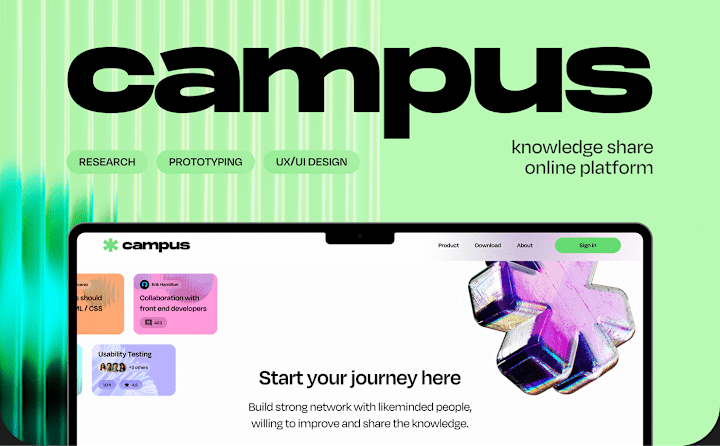 Cover image for Campus - Knowledge Share Online Platform on Behance