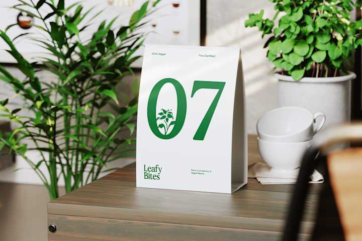 Cover image for Leafy Bites - Visual Identity 