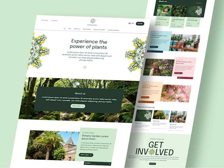 Cover image for Botanical World - Landing Page Design