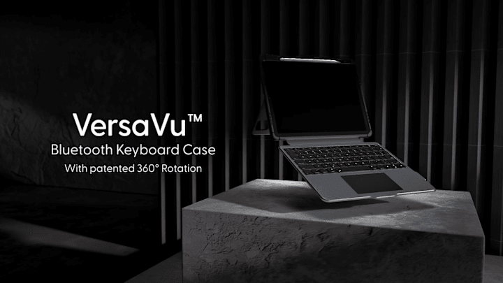 Cover image for VersaVu Bluetooth Keyboard Case 3D animation 