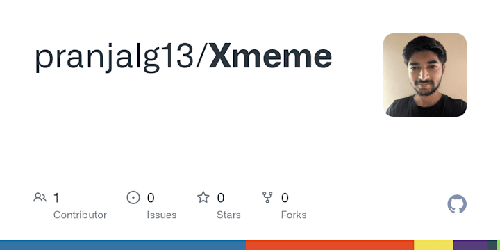 Cover image for pranjalg13/Xmeme