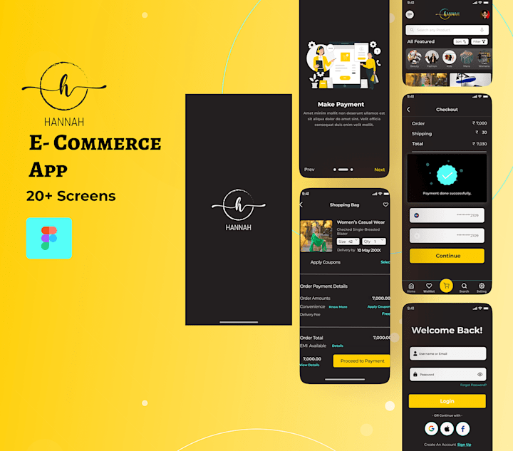 Cover image for HANNAH Ecommerce Mobile APP Design 