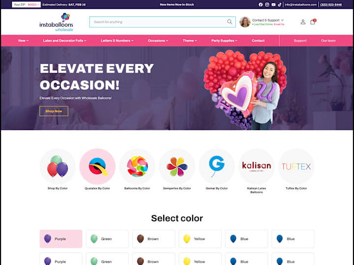 Cover image for Instaballoons Store Development