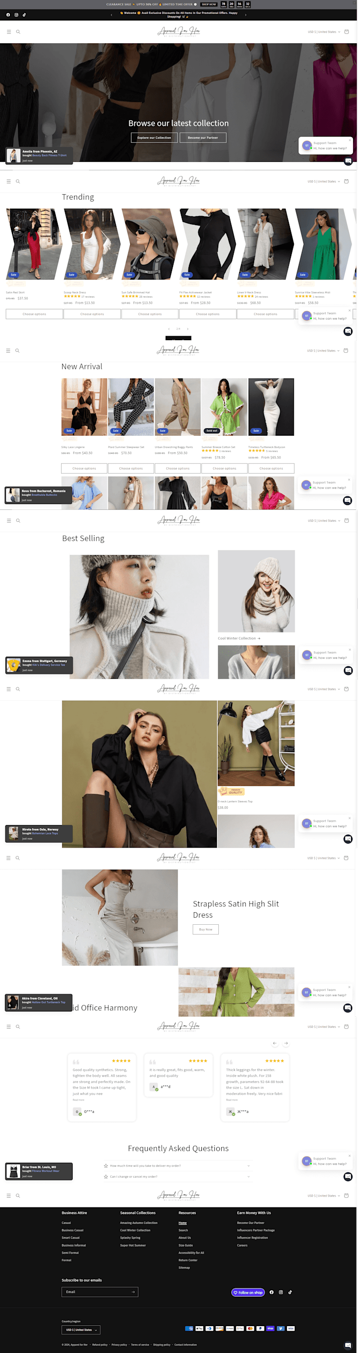 Cover image for Shopify-Powered Women's Fashion E-commerce Store 